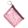 thumbnail image 2 of PVC Heart Design Coin Bag Stylish Translucent Change Purse Creative Money Pocket with Zipper (Watermelon Red), 2 of 8