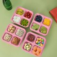 thumbnail image 3 of Snack Containers with Fork for Kids Adults,Reusable Lunchable Container with 4 Compartment,BPA-Free Bento Snack Boxes for Food Storage & Meal Prep,Wheat Straw,Lunch Container for Travel,Office,Picnic, 3 of 6