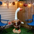 thumbnail image 5 of 23 Inch Lawn Goose Outfit Costume, Sports Theme Basketball Football Polyester Clothes for Porch Patio Garden Decor, 5 of 6