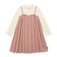 thumbnail image 3 of Ashirexll Girls Dresses Size 10-12, Girls Long Sleeve Dress, 2-14Y Kids Long Sleeve Solid Color Round Neck Dress Autumn Casual Loose Dresses, 3 of 4