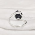 thumbnail image 5 of Blue Sapphire Ring, Rough Blue Sapphire Ring, September Birthstone, Cross Prong Ring, 925 Sterling Silver, Womens Ring, Christmas, Thanksgiving, Handmade, Statement Jewelry, Rough Gemstone Jewelry, 5 of 5