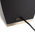 thumbnail image 4 of Delacey Table Lamp with Nightlight Ebony Wood Finish Weathered Brass, 4 of 11