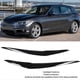 thumbnail image 4 of 1 Pair Headlight Eyebrow Left Right Front Headlamp Eyelid Cover Trim Fit for 1 Series F20 Facelift 2015 to 2019 Glossy Black, 4 of 5