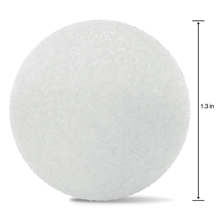 TFARC Foam 3 inch Craft Foam Balls 12-Pack, Polystyrene Balls for DIY Crafts School Supplies Decorations(White)