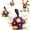Purple Yellow(with remote control), variant on QDAN Interactive Dog Ball, Smart Moving & Bouncing Plush Dog Toy with Sound, Rechargeable Dog Enrichment Toys, Dog Toys for Small Dogs, Puppy Toy & Birthday Gift for Small and Medium Dogs