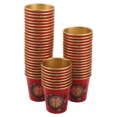 thumbnail image 2 of ColoMX 50 piezas de vajilla desechable para fiesta de boda vasos de vino tinto decoración de boda china mini vasos de papel para suministros de fiesta para beber vino, 2 of 8
