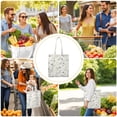 thumbnail image 3 of Bloom Print Canvas Tote Bag - Durable & Large Capacity Eco-Friendly Grocery Bag, 3 of 6