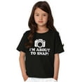 thumbnail image 3 of Im About Snap Funny Photography Pun Crewneck T Shirts Boy Girl Teen Brisco Brands L, 3 of 6