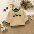 thumbnail image 2 of LIIPEE Graphic Embroidery Knit Sweaters For Boys Long Sleeve Cute Warm Pullover Kids Autumn Winter Cozy Soft Casual Sweater,2-3 Years, 2 of 9