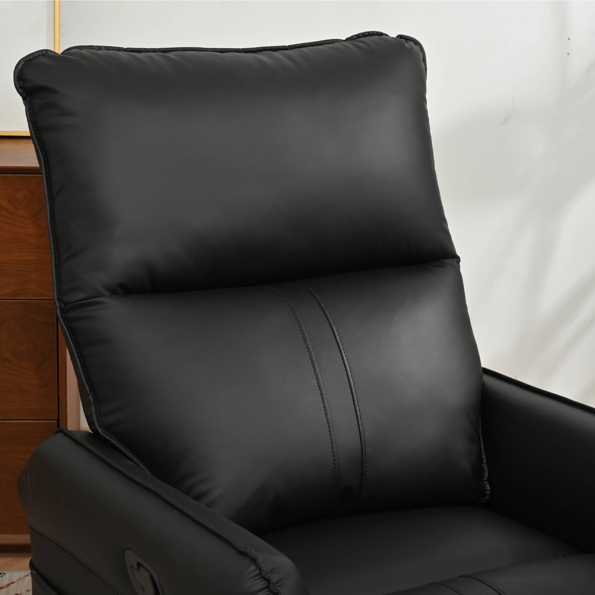 Swivel Recliner Chair, Electric&nbsp;Glider Rocker Recliner for Nursery, Power Recline Sofa Chair&nbsp;for Living Room, Bedroom, Black