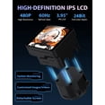 thumbnail image 3 of darkFlash DF-DV360M-BK MAX 360mm AIO Liquid CPU Cooler with 3.95" 480x480 LCD, Black, 3 of 8