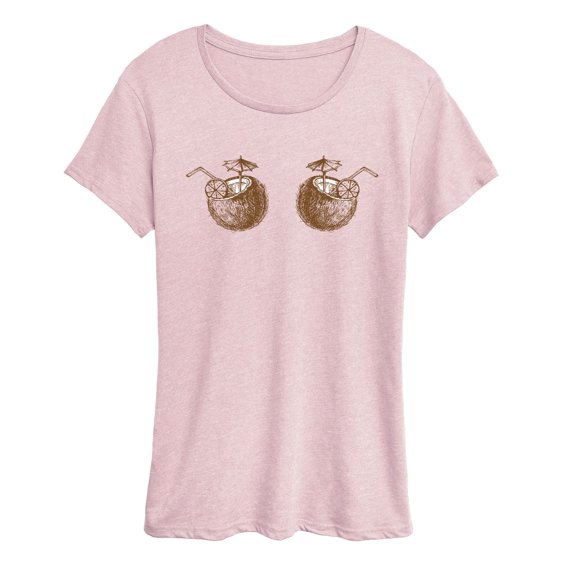 Instant Message - Coconut Drinks Short Sleeve Graphic T-Shirt