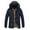 Blue, variant on WAENQINLA Men's Winter Jacket with Hood Thicken Sherpa Fleece Lined Parka Windproof Zip UP Coat with Faux Fur Removable Hood