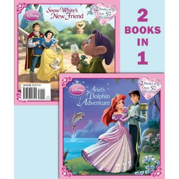 Pre-Owned Ariel's Dolphin Adventure/Snow White's New Friend (Disney Princess) (Paperback 9780736426541) by Andrea Posner-Sanchez