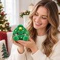thumbnail image 4 of Christmas Mystery Dumpling Plush Blind Box, Surprise Stuffed Dumpling, Novelty Collectible Stuffed Animal Squeezable Stress Relief Plushie for Christmas Gifts Birthday Holiday Party Favors - Green, 4 of 8