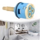 thumbnail image 4 of KDJ 3 Way Shower Valve Flow Diverter Cartridge for VS-1205 Tap Diverter, ABS Plastic with Ceramic Core, Brass Spigot, 33mm x 68mm, Easy Installation for Shower Mixer Tap Sets, 4 of 9