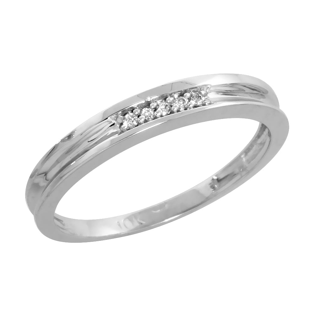 Gabriella Gold 10k White Gold Ladies Diamond Wedding