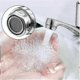 thumbnail image 4 of Grifería de baño con palanca - Grifo de lavabo de 1/2 pulgada, juego de grifos para bañera con perillas metálicas, columna cromada pulida, 4 of 5