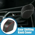 thumbnail image 2 of Unique Bargains Car Gear Shifting Knob Cover Automatic Transmission for Lexus NX250 2022-2023 Black Gray Stitches, 2 of 6
