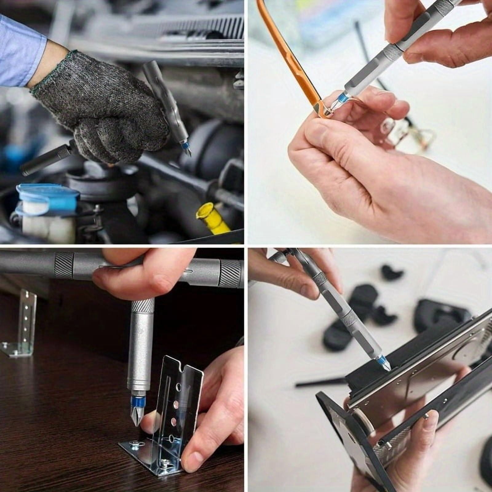 VMAN 24 in 1 Ratchet Screwdriver Set with Detachable Handle, S2 Alloy Steel Precision Bits, Magnetic Ratcheting Screwdriver with Case for Bicycle, Computer, Electronics Repair