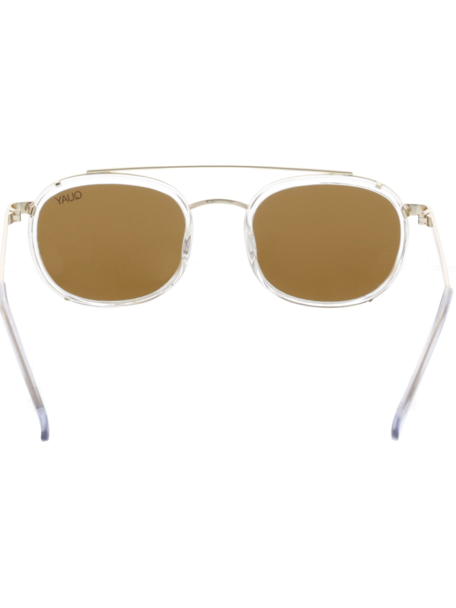 Quay Australia Ttyl 40mm Square Sunglasses in Gold /Brown