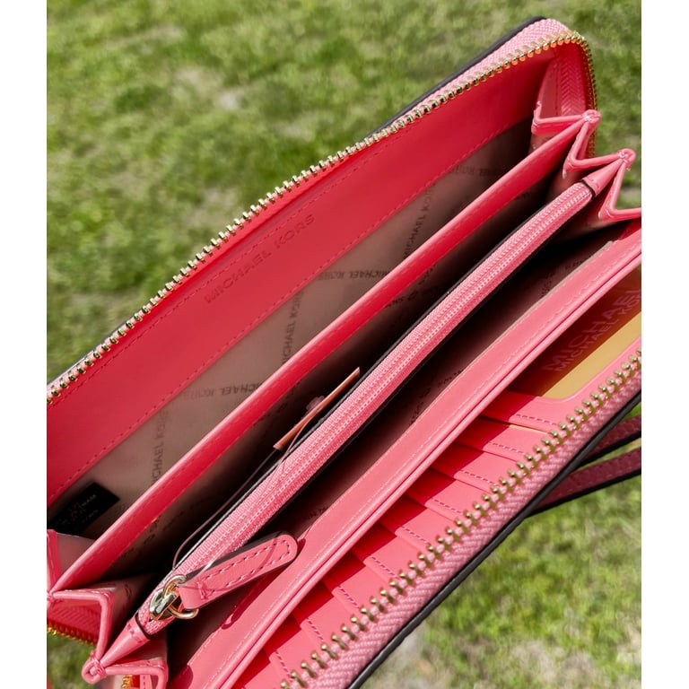 Michael Kors Jet Set Monogram Travel Zip Around Wallet with