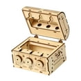 thumbnail image 2 of Bunblic Wooden 3D Puzzle Case Treasure Box Model DIY Mechanical Treasure Box Creative Crafts Wooden 3D Model Kits for Gift Home Decor, 2 of 8