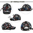 thumbnail image 3 of Unisex Graffiti Art Baseball Cap Fashion Funny Print Baseball Cap Adjustable Peaked Cap Outdoor Sports Couple Hats Adjustable Curved Brim Hats Sun, 3 of 9
