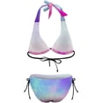 thumbnail image 6 of SKQIT Women Swimsuit Bikini Sets Triangle Cheeky Gradient Color Two Piece Bathing Suit, 6 of 7