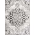 thumbnail image 3 of Hauteloom Monaco Collection Living Room, Bedroom Oriental Area Rug - Traditional Look Carpet - Vintage Distressed - Light Gray, Cream, Beige - 5'3" x 7'3", 3 of 17