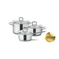 thumbnail image 3 of Kitchen Flower Master Stainless Steel Cookware, 3-Ply Impact Bonding Bottom Sauce Pot (16cm), 3 of 7