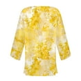 thumbnail image 4 of XIAfhje Womens Summer Cardigans Lightweight 3/4 Sleeve Floral Print Kimono Cardigan Loose Casual Beach Cover Up Blouse Tops, 4 of 5