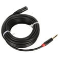XLR Male to 1/4 Inch TRS Cable Balanced 3 Pin XLR Male to Quarter Inch TRS Plug Cable Microphone