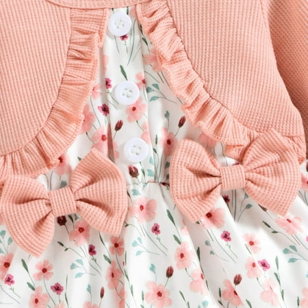 

TOWED22 Baby Bodysuit Girl Baby Girl Boy Crewneck Sweatshirt Romper Long Sleeve Color Block Bodysuit Oversized Sweater Fall Clothes 0-24M RD1