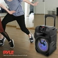 thumbnail image 3 of Pyle PPHP844B 400 W Portable Bluetooth Speaker w/ LED Party Lights & Remote, 3 of 8