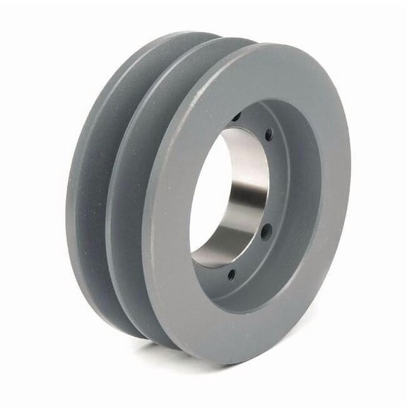 Manufacturer Varies V-Belt Pulley,Detachable,2Groove,5.2"OD 5V522