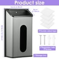 thumbnail image 2 of Sutowe Trash Bag Holder Dispenser Wall Mounted Plastic Garbage Bag Storage Organizer Easy Install for Kitchen Pantry Door, 2 of 8