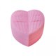 thumbnail image 1 of Estuche para anillos,Caja para anillos en forma de corazón de terciopelo hecha a mano,Caja de terciopelo para guardar pendientes con forma de corazón romántica,Soporte para anillos de boda, 1 of 8