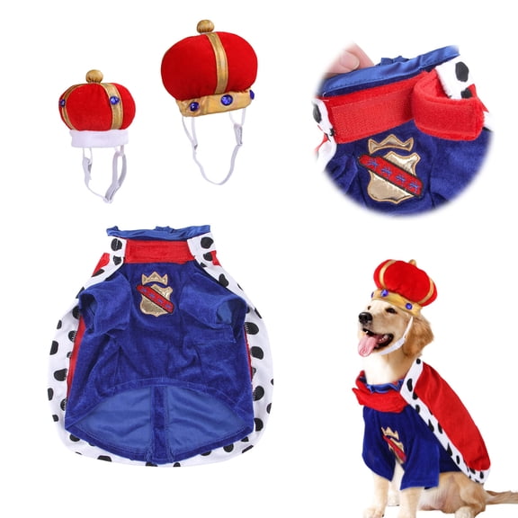 Dog Halloween Cape Set with Pet Party Dress Up Apparel for Dogs Cats Puppy Animal Fashion Clothing