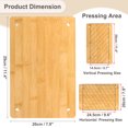 thumbnail image 2 of Wooden Book Press, 11.5x7.9Inch Portable Bamboo Book Press Bookbinding Machine Tool Kit One Layer, Wood, 2 of 6