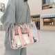 thumbnail image 4 of Bolso de mano: Nuevo bolso de mujer transparente, sin olor, de un hombro, bolso cruzado, rosa, 4 of 6