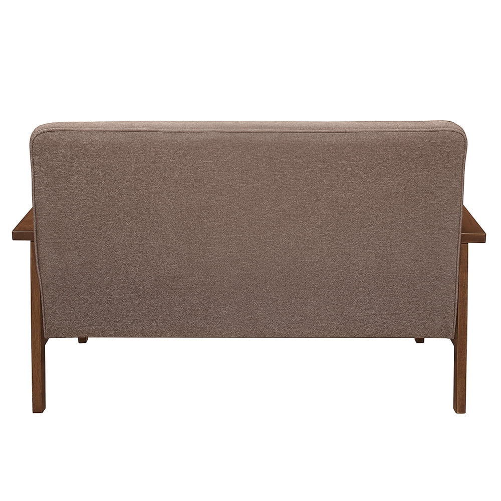 Kepooman Loveseat Sofa and Armrest Single Sofa, Modern Fabric Sofa Set with Sturdy Wooden Legs, Rolled Arm Microfiber Sofa for Bedroom Living Room Kepooman Loveseat Sofa and Armrest Single Sofa, Modern Fabric Sofa Set with Sturdy Wooden Legs, Rolled Arm Microfiber Sofa for Bedroom Living Room