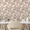 thumbnail image 2 of Ambesonne, Japanese Boho Peel & Stick Wallpaper for Home, Springtime Art Sakura, 13"x36", Pale Purpleblue Blush, 2 of 5