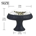 thumbnail image 4 of 4 Pcs Leopard Background Knobs for Kitchen Cabinet Cupboard Dresser Bookcase Drawer Pulls Handles Round Home Decor, 4 of 7