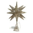 thumbnail image 2 of 11 Inch LED Multidimensional Metal Star Tree Topper with Glitter,Tree Toppers,Christmas Star Tree Topper,Rustic Tree Toppers Christmas Decorations,Battery Powered Xmas Treetop Star Decor(Champagne), 2 of 8