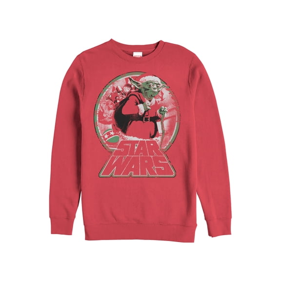 Yoda Carrying Presents Red Ugly Christmas Sweatshirt