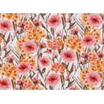 thumbnail image 2 of Zelouf Stretch Poplin Print  , Sewing, DIY, Crafts Fabric by the Yard, 882 Peach/coral, 20 Yard, 2 of 2