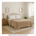 thumbnail image 2 of Cobertor Ligero con Grabado Mainstays Matrimonial Camel, 2 of 4