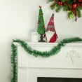 thumbnail image 2 of Northlight 50' x 2.5" Unlit Green Tinsel Christmas Garland, 2 of 4