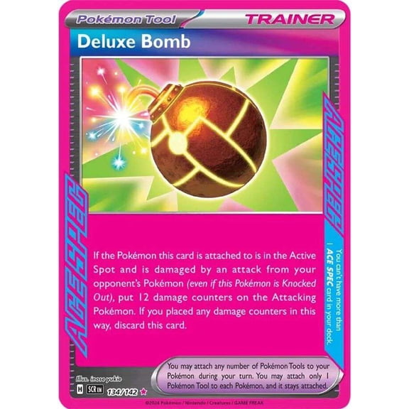 Pokemon Stellar Crown ACE SPEC Rare Deluxe Bomb #134